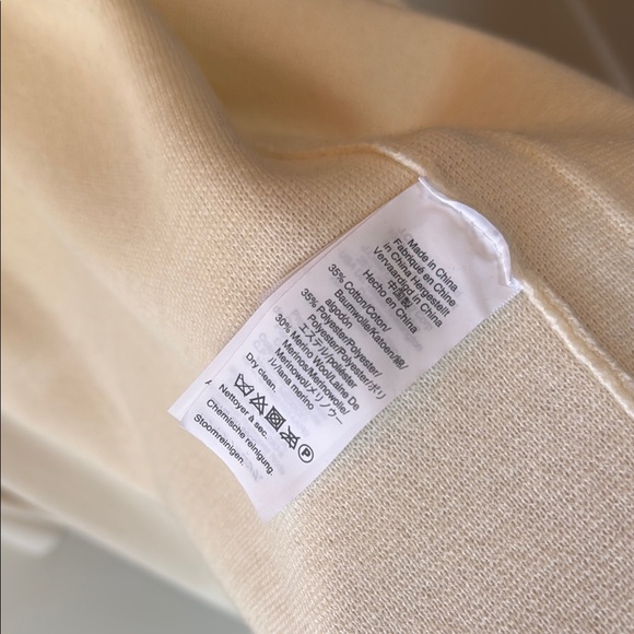 J. Crew New Lightweight Sweater Blazer Cream Open Front Cardigan - Picture 4 of 8